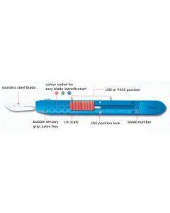 GIMA "SAFETY"DISPOSABLE SCALPELS N. 10 - sterile